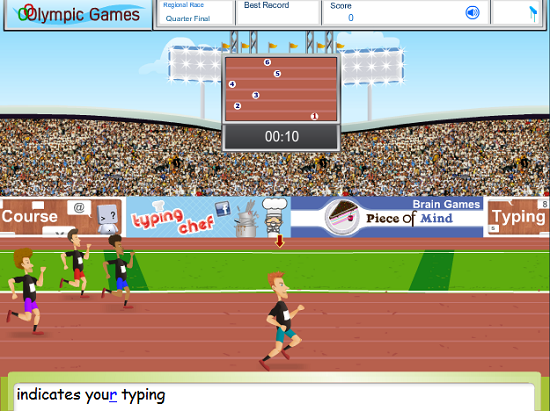 Olympic Typing Games